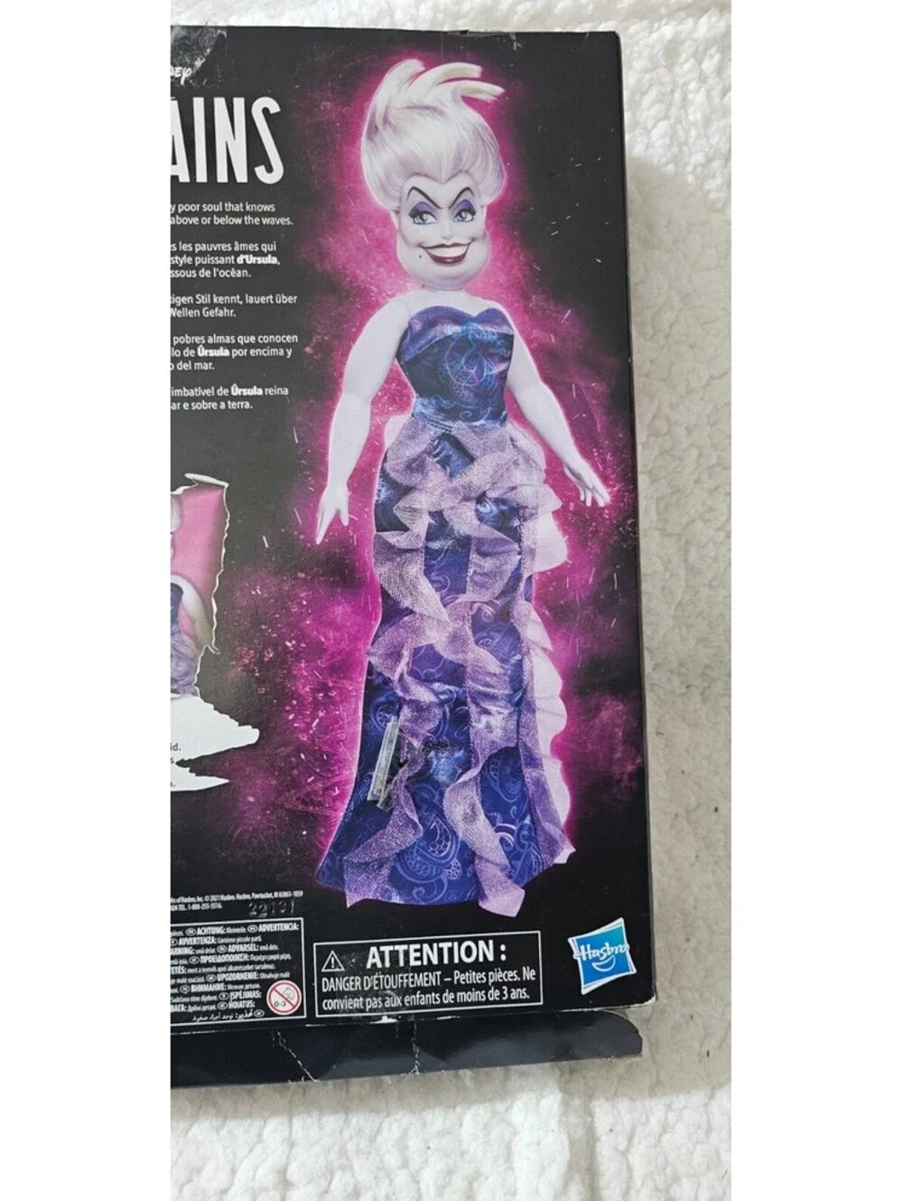 Disney Princess Villains Ursula Doll Excellent Condition With Accessories & Box